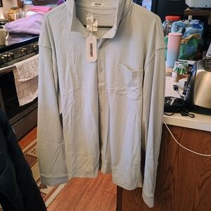 Chaps Light Blue Men's Casual Button Down Shirt